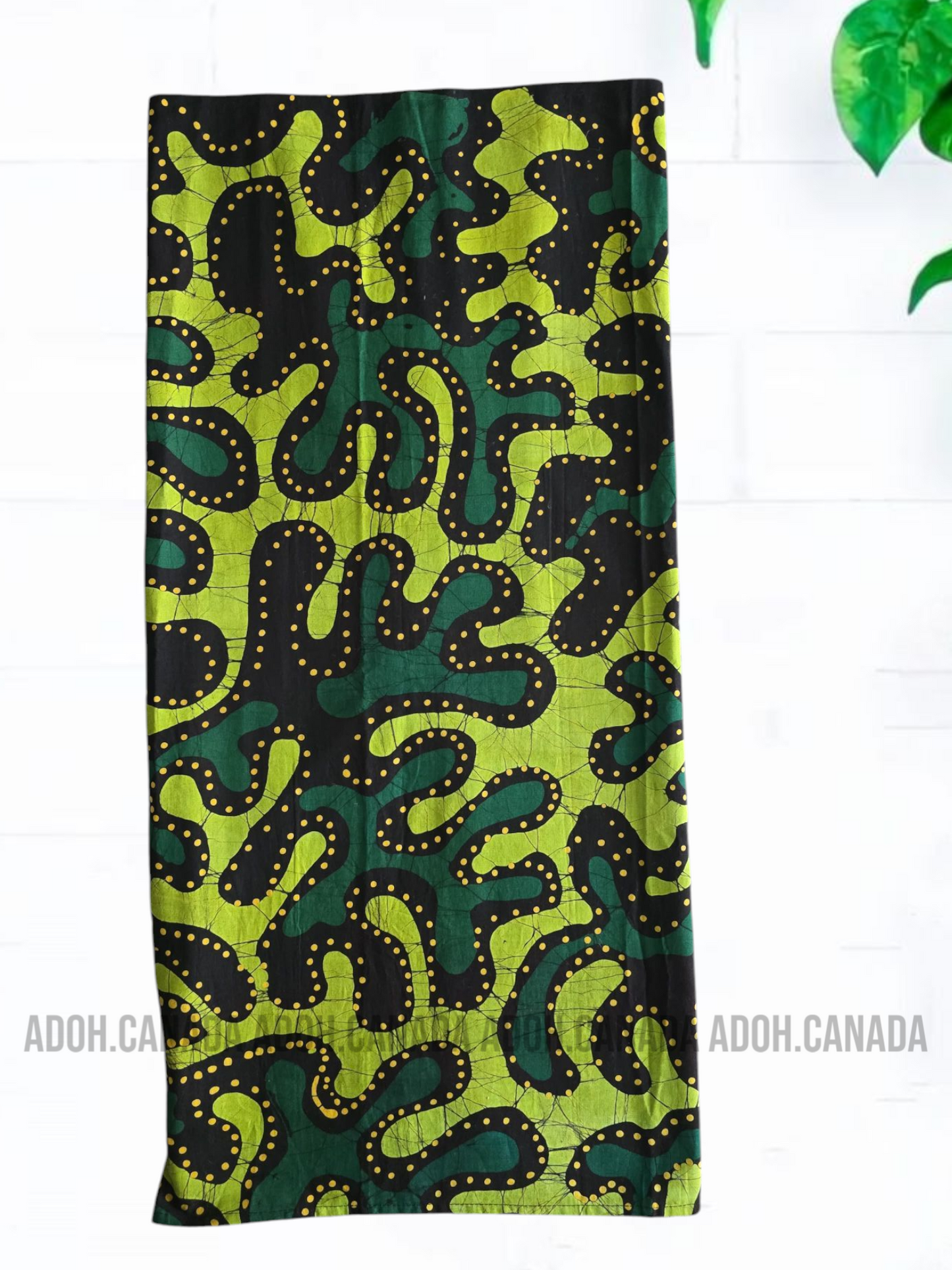 KSH0283/192 - Yellow Shirt with Green designed Batik Sarong Kit | Ceylon Batik | Hand Made | Kids Collection | Kid's Shirt |Kid's Sarong|Cotton Shirt | Summer Wear