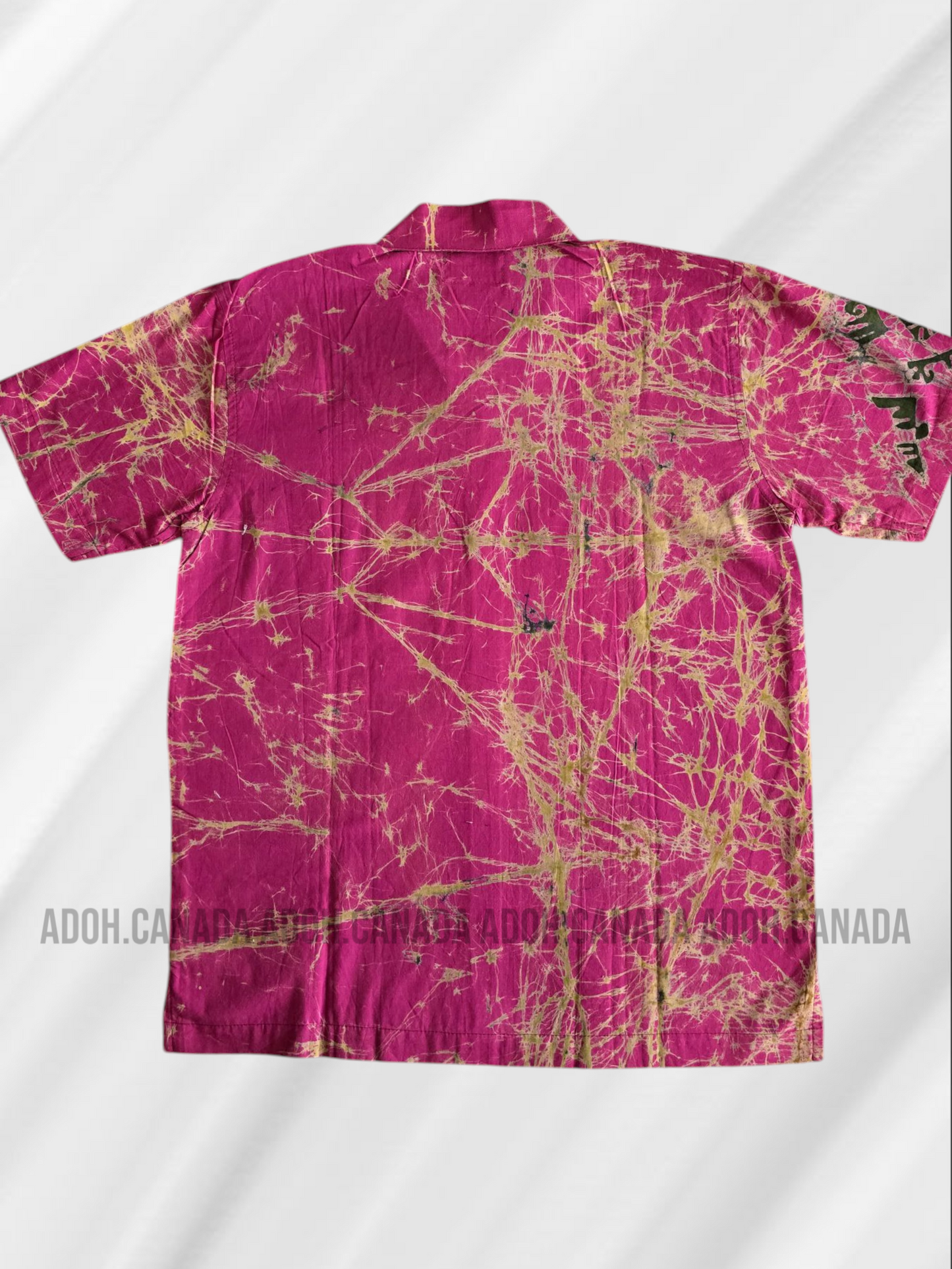 KSH0899 -Mulberry with fish designed Batik Shirt | Ceylon Batik | Hand Made | Men's Collection |Cotton Shirt | Summer Wear