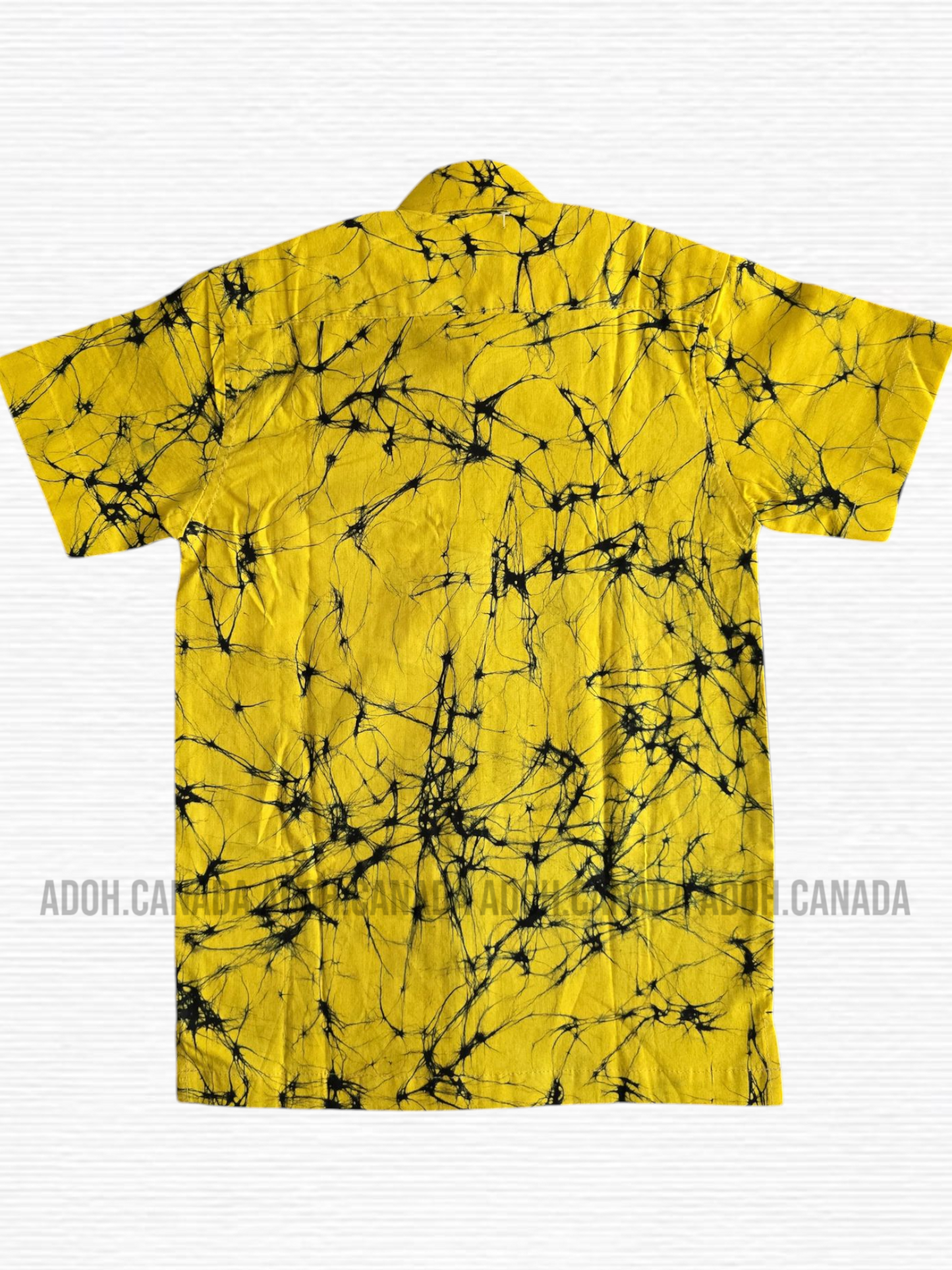 KSH1162 - Yellow and Black Minions designed Batik Shirt | Ceylon Batik | Hand Made | Kids Collection | Kid's Shirt |Cotton Shirt | Summer Wear
