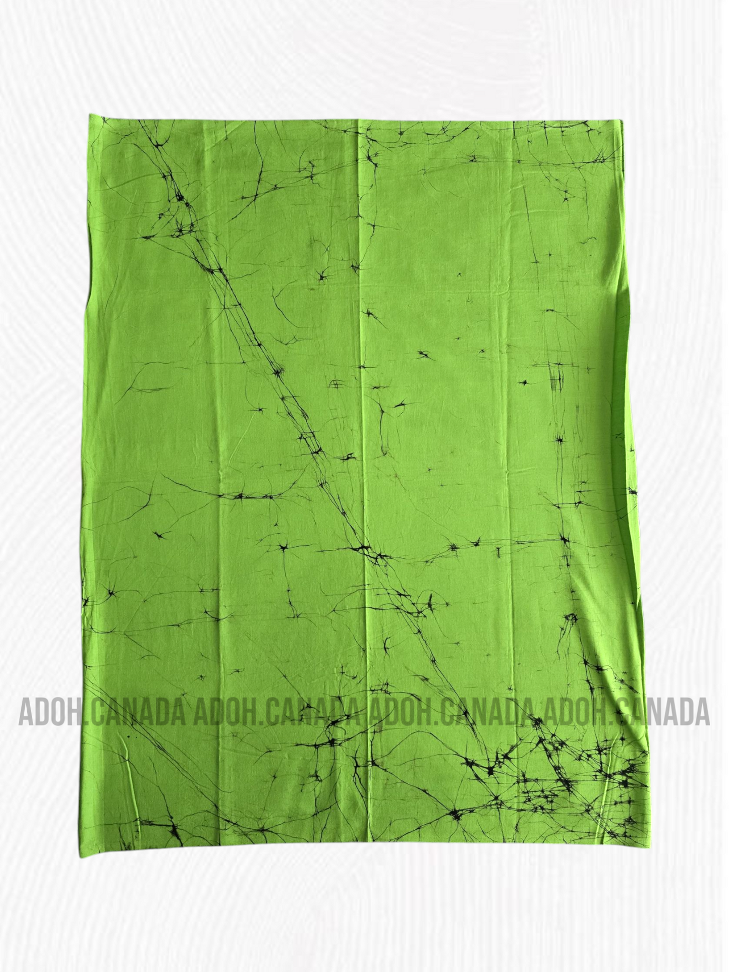 KSA0190 - Luminous Green Sarong with Black cracks| Ceylon Batik | Hand Made | Kid's Collection | Cotton Sarong| Summer Wear | Cultural