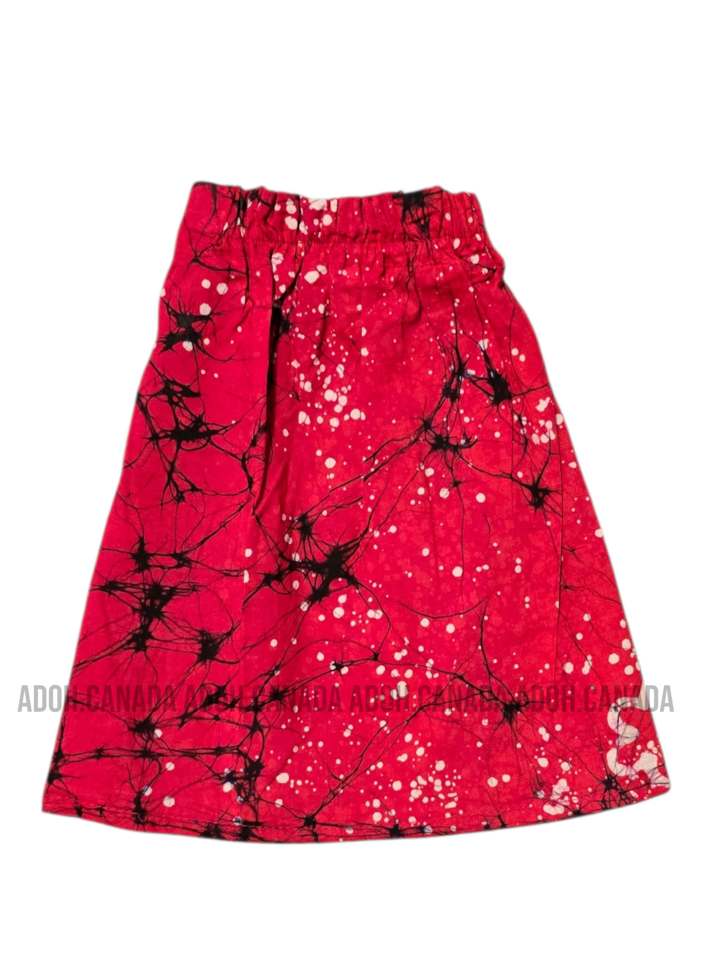 KSA1598 - Hot pink with black cracks designed sarong| Ceylon Batik | Hand Made | Kid's Collection | Cotton Sarong| Summer Wear | Cultural
