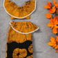KG1294 - Orange with black designed Lama Saree ( Kids Redda Hatte)| Ceylon Batik | Hand Made | Kids Collection | Summer Collection | Cotton Lama Saree | Kids Redda Hatte | Casual wear