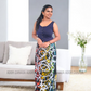LU1235 - Black with Multi color designed Batik Lungi Skirt |Ceylon Batik | Hand Made | Summer Collection | Cotton Batik Lungi | Traditional Collection