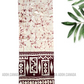 CSA1393 - White sarong with maroon design| Ceylon Batik | Hand Made | Men's Collection | Cotton Sarong| Summer Wear | Party Wear