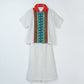 JSC002 - White Dress Set |Sumba| Motif | Indonesian Collection | Linen