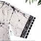 SH1358 - White Batik shirt with Black designed| Ceylon Batik | Hand Made | Men's Collection | Cotton Shirt | Summer Wear