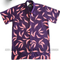 SH1149 -Dark Red with black designed Batik Shirt | Ceylon Batik | Hand Made | Men's Collection | Cotton Shirt | Summer Wear