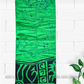 CSA1420 - Green Sarong with black designed| Ceylon Batik | Hand Made | Men's Collection | Cotton Sarong| Summer Wear | Party Wear