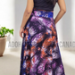 CC1195 - Peacock feather designed Long Batik Skirt | Ceylon Batik | Hand Made | Summer Collection | Cotton Skirts | Summer Wear