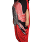 EC007 - Elegant Silk Batik Dress|Black & Red | Ceylon Batik | Hand Made  | Silk Dress | Summer Wear | Party Wear