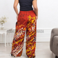 CC1210 - Red and yellow Batik Pant and Top | Ceylon Batik | Hand Made | Summer Collection | Cotton Pant | Summer Wear