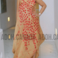 EC001 - Elegant Silk Batik Dress|Baige | Ceylon Batik | Hand Made  | Silk Dress | Summer Wear | Party Wear