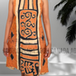 CC0538- Baige & Brown Batik Dress with black design | Ceylon Batik | Hand Made |Summer Collection | Cotton Dress | Summer Wear