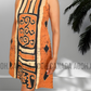 CC0538- Baige & Brown Batik Dress with black design | Ceylon Batik | Hand Made |Summer Collection | Cotton Dress | Summer Wear