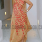 EC001 - Elegant Silk Batik Dress|Baige | Ceylon Batik | Hand Made  | Silk Dress | Summer Wear | Party Wear