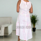 CC0597- Pink and white designed Batik Dress| Ceylon Batik | Hand Made |Summer Collection | Cotton Dress | Summer Wear