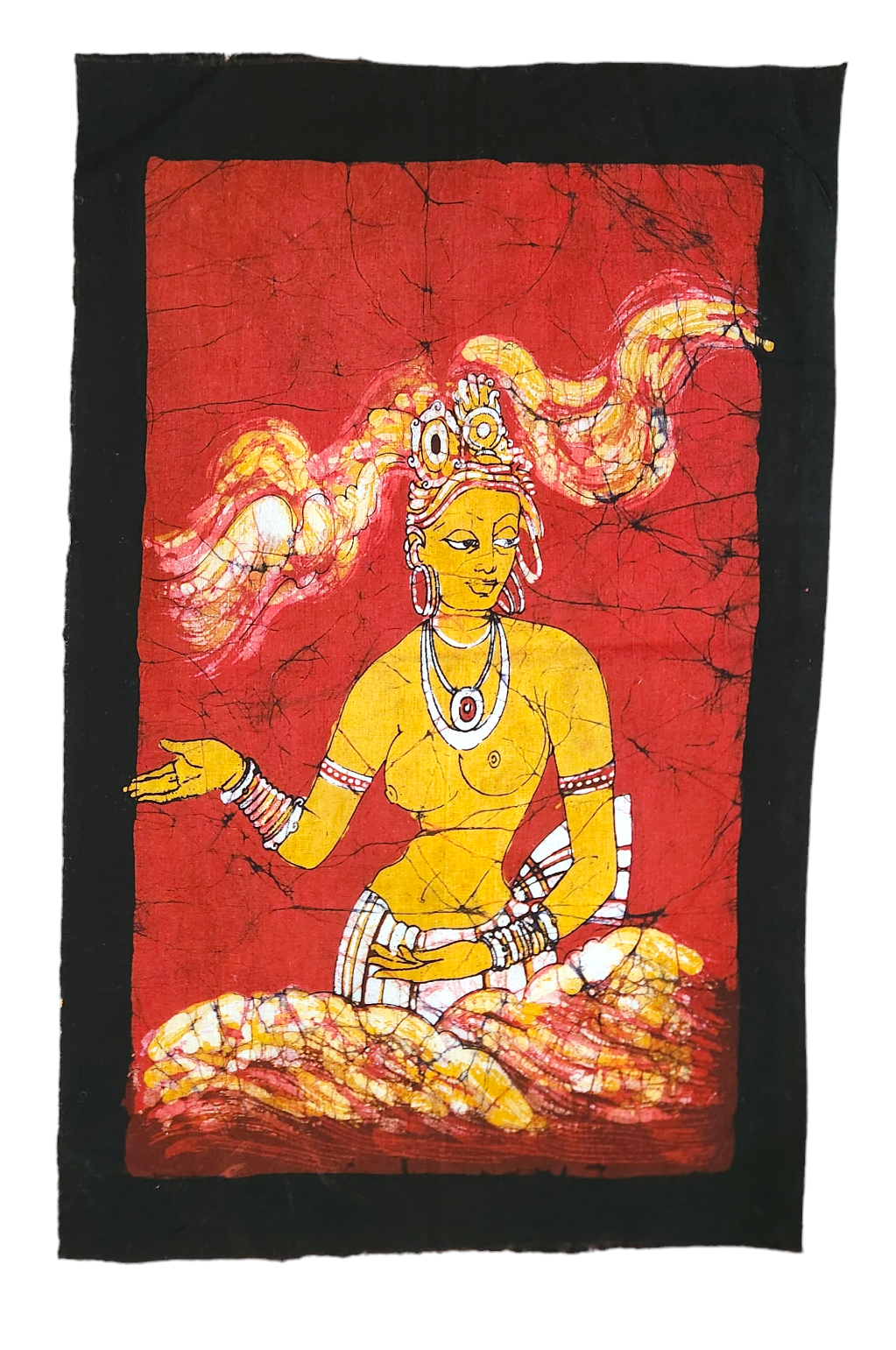 WA006 Wall Art - Sigiri Apsara in Red Background