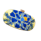 CL0006 - Blue & Yellow Clutch Bag  | Ceylon Batik | Hand Crafted| Accessories| Clutch Bag | Party Wear