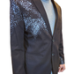 BL002- Black Blazer with a gray batik design/Batik Blazer /Gents Blazer /partywear/formal wear