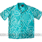 SH470 -Ocean Blue Batik Shirt | Ceylon Batik | Hand Made | Men's Collection | Cotton Shirt | Summer Wear