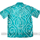 SH470 -Ocean Blue Batik Shirt | Ceylon Batik | Hand Made | Men's Collection | Cotton Shirt | Summer Wear