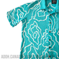 SH470 -Ocean Blue Batik Shirt | Ceylon Batik | Hand Made | Men's Collection | Cotton Shirt | Summer Wear