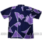 SH699 - Purple and Dark Blue Batik Shirt | Ceylon Batik | Hand Made | Men's Collection | Cotton Shirt | Summer Wear