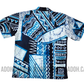 SH701 - Light Blue and Dark Blue Batik Shirt | Ceylon Batik | Hand Made | Men's Collection | Cotton Shirt | Summer Wear