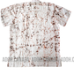 SH290 -White Shirt with Black and Red Cracks | Ceylon Batik | Hand Made | Men's Collection | Cotton Shirt | Summer Wear