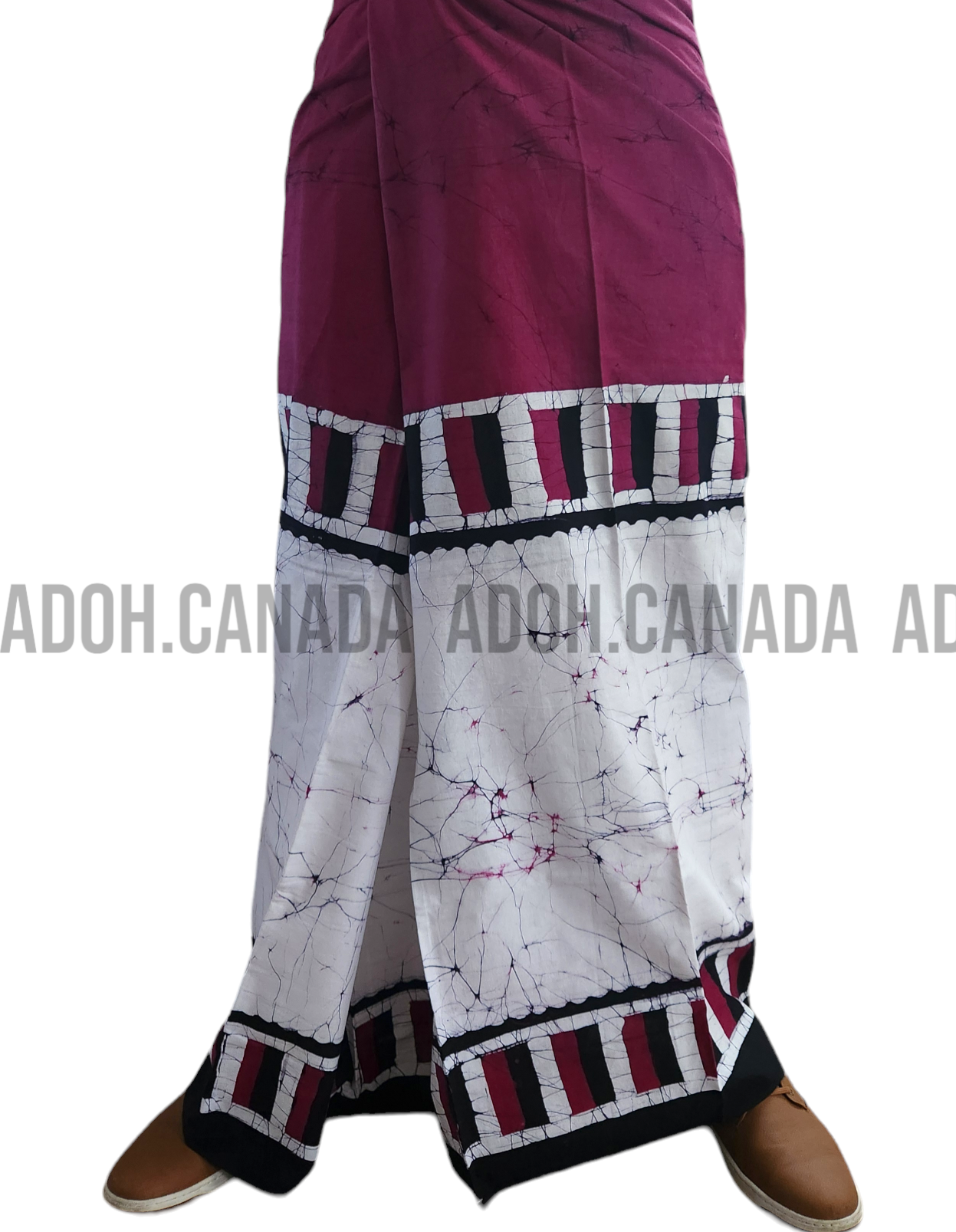 CSA0011 - White and Purple Cotton Sarong | Ceylon Batik | Hand Made | Men's Collection | Cotton Sarong| Summer Wear | Party Wear