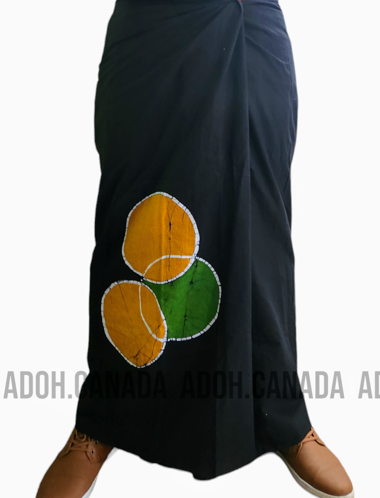 CSA0012 - Black Cotton Sarong | Ceylon Batik | Hand Made | Men's Collection | Cotton Sarong| Summer Wear | Party Wear