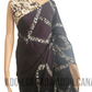 SC0039 Ceylon Batik|Dark Brownish & Off White| Silk Saree | Exclusive Designer Wear