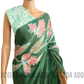 SC0040 Ceylon Batik|Green & Pink| Silk Saree | Exclusive Designer Wear