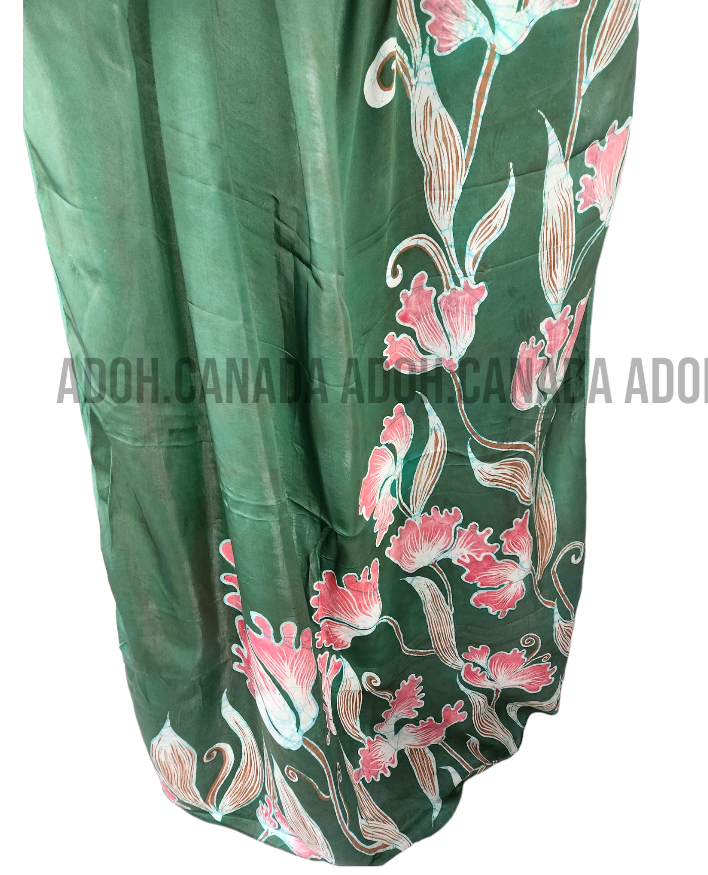 SC0040 Ceylon Batik|Green & Pink| Silk Saree | Exclusive Designer Wear