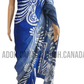 SC0041 Ceylon Batik|Blue & Gray| Silk Saree | Exclusive Designer Wear