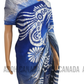 SC0041 Ceylon Batik|Blue & Gray| Silk Saree | Exclusive Designer Wear