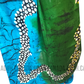 SC0042 Ceylon Batik|Blue & Green| Silk Saree | Exclusive Designer Wear