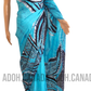 SC0042 Ceylon Batik|Sea Blue| Silk Saree | Exclusive Designer Wear