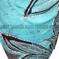 SC0042 Ceylon Batik|Sea Blue| Silk Saree | Exclusive Designer Wear