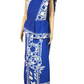 MU0003 Ceylon Batik|Blue and white designed Kandyan Made-up| Cotton Kandyan Made-up Saree| Exclusive Designer Wear | Kandyan Made-up