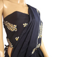 MU0004 Ceylon Batik|Black and yellow Punkalasa designed Kandyan Made-up| Cotton Kandyan Made-up Saree| Exclusive Designer Wear | Kandyan Made-up