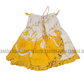 KG0009 - Yellow and white dress for kid| Ceylon Batik | Hand Made | Kids Collection | Summer Collection | Cotton Dress | Casual wear