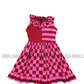 KG0011 - Pink and maroon dress for kid| Ceylon Batik | Hand Made | Kids Collection | Summer Collection | Cotton Dress | Casual wear