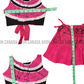 KG0013 - Hot pink top and skirt for kid| Ceylon Batik | Hand Made | Kids Collection | Summer Collection | Cotton Dress | Casual wear