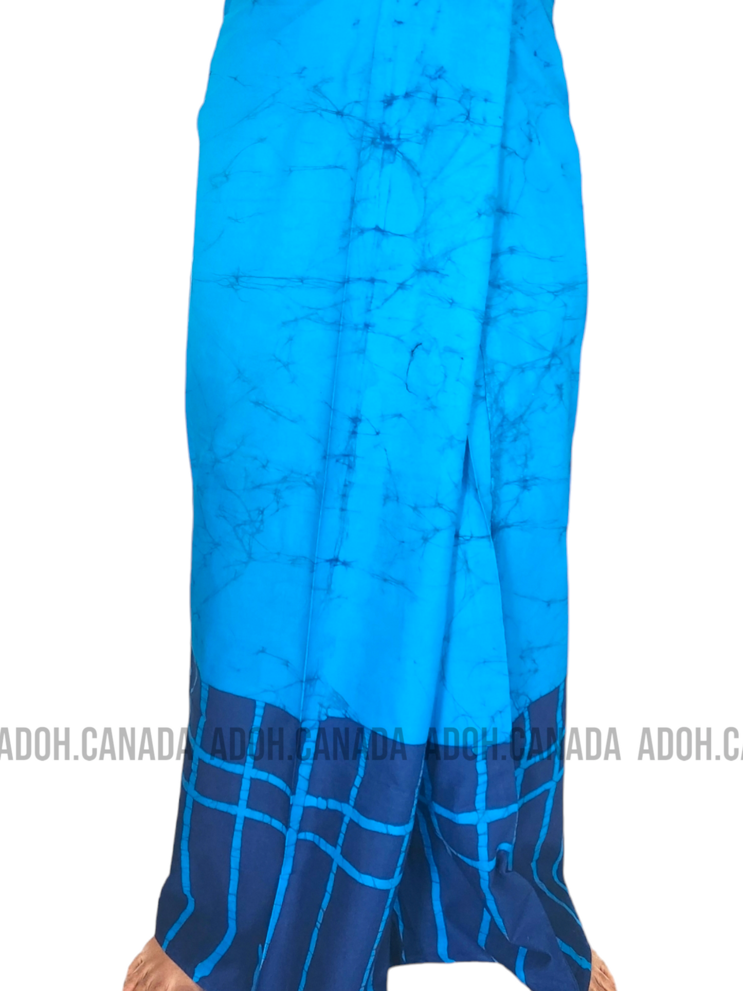 CSA0015 -Blue Cotton Sarong | Ceylon Batik | Hand Made | Men's Collection | Cotton Sarong| Summer Wear | Party Wear