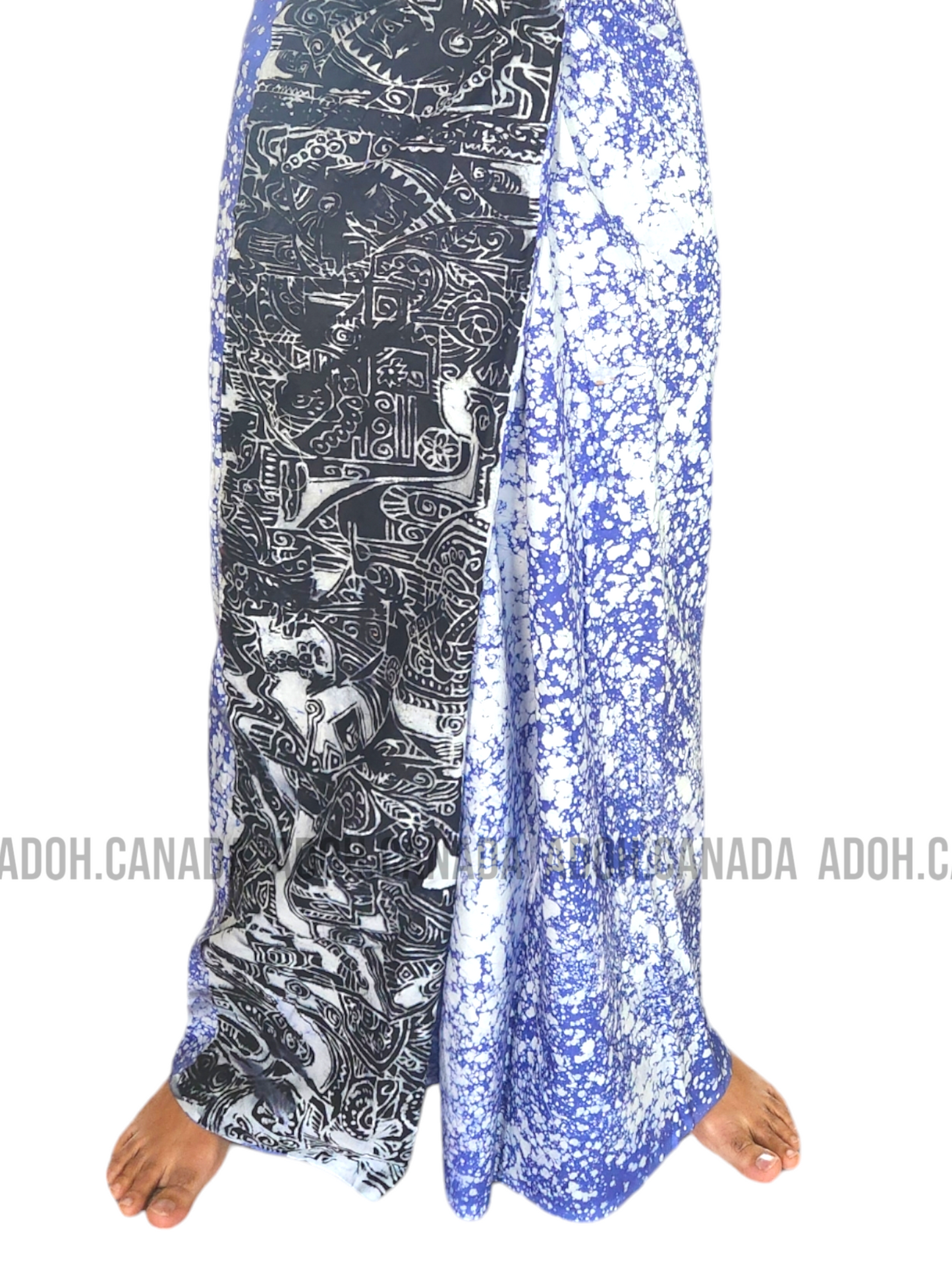 CSA0021 - Light purple dots with black designed Sarong| Ceylon Batik | Hand Made | Men's Collection | Cotton Sarong| Summer Wear | Party Wear