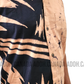 SH1144 - Light brown and black designed Batik Shirt | Ceylon Batik | Hand Made | Men's Collection | Cotton Shirt | Summer Wear