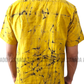 SH1146 - Yellow and Black designed Batik Shirt | Ceylon Batik | Hand Made | Men's Collection | Cotton Shirt | Summer Wear