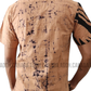 SH1144 - Light brown and black designed Batik Shirt | Ceylon Batik | Hand Made | Men's Collection | Cotton Shirt | Summer Wear