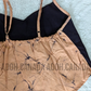 CC0484 - Black and baige designed crop Top Batik | Ceylon Batik | Hand Made | Summer Collection | Cotton Dress | Summer wear